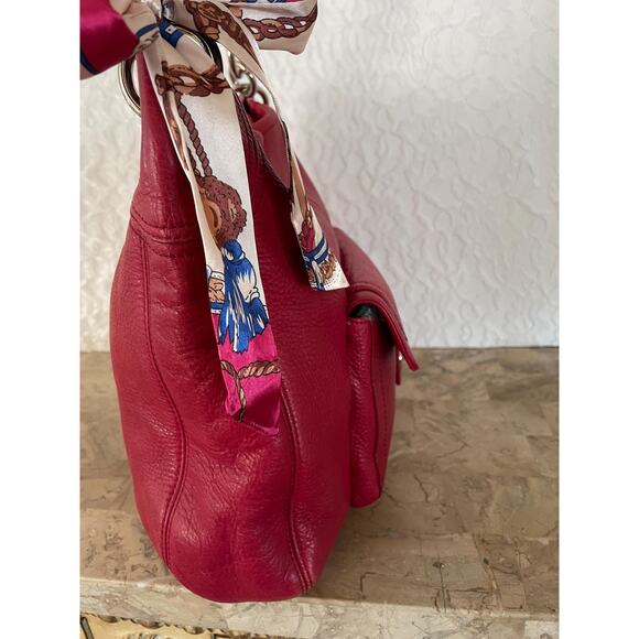 Coach penelope F15687 strawberry pebble Leather Satchel BAG PURSE shoulder bag - Picture 5 of 8